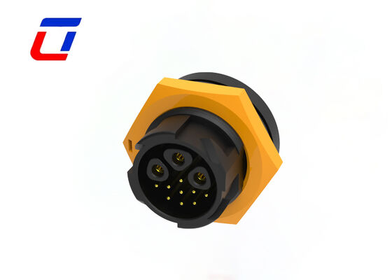 Kreisförmiges wasserdichtes Steckverbinder M19 3+9 Pin PA66 IP67 Draht an Bordsteckverbinder