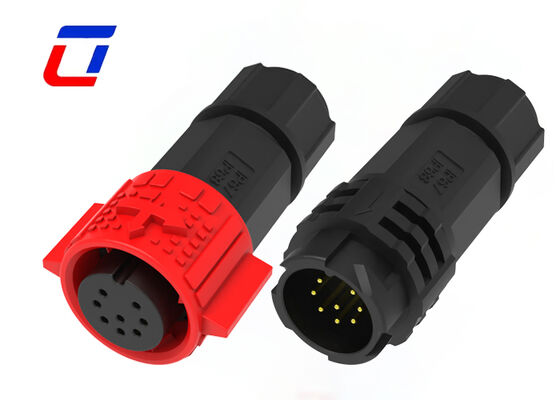 300V Waterproof Quick Disconnect Wire Connectors M19 8Pin IP67 Connectors