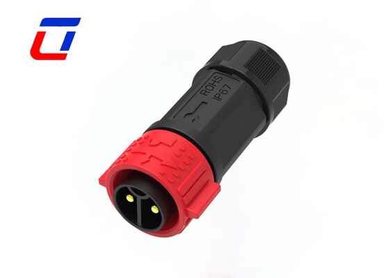 M25 IP67 Stecker 2-polig 50A PA66 Kabel-zu-Kabel Schnellverschluss-Steckverbinder für Strom