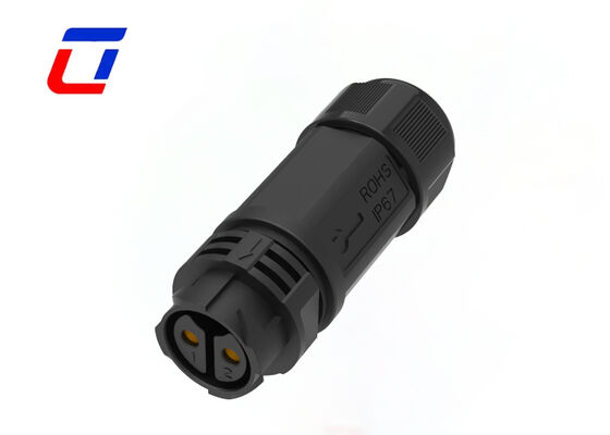 M25 IP67 Stecker 2-polig 50A PA66 Kabel-zu-Kabel Schnellverschluss-Steckverbinder für Strom