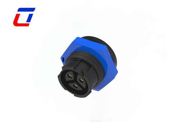 3Pin Wasserdichtes Panel Montage-Anschluss M16 Schubverriegelung Stromanschluss