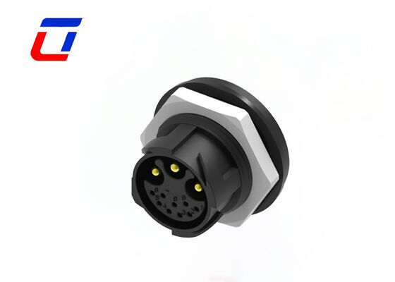 M25 Männlich-Weiblich-Panel-Anschlussverbindung Goldplattiert 3+9 Pin Wasserdichtes Anschlussverbindung