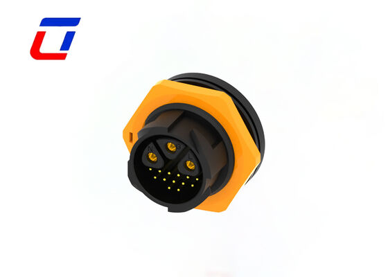 M25 3+13 Pin Panel Mount Steckverbinder Signal und Strom IP67 Industrie Steckdosenauslöser