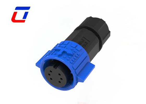 M19 6 Pin Connector Männlich Weiblich Nylon Wasserdicht Draht An Bord Anschlüsse