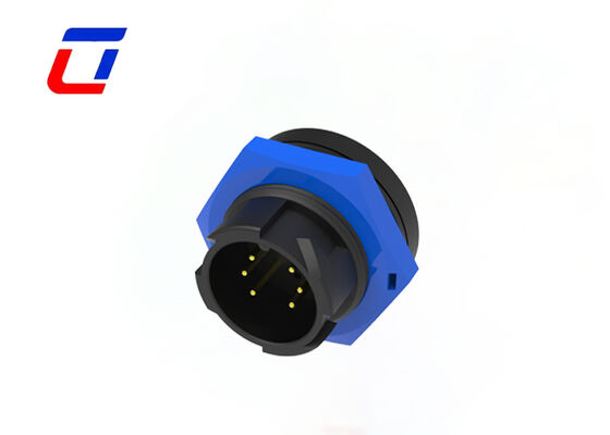 M19 6 Pin Connector Männlich Weiblich Nylon Wasserdicht Draht An Bord Anschlüsse