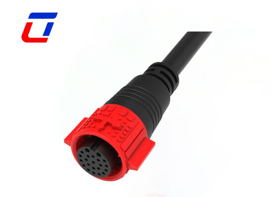 M19 Wire To Board Connector 2 Pin Power And 20 Pin Signal Molded Cable Connector