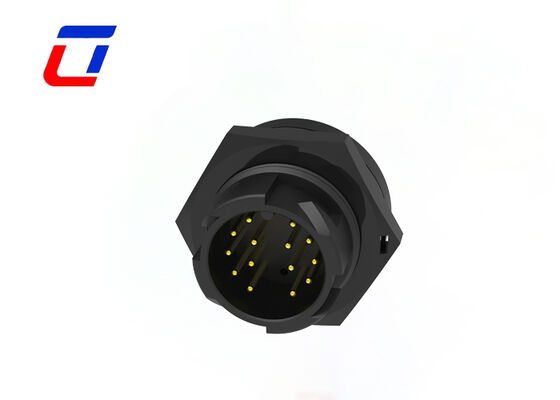 M19 wasserdichte Schottverbindungen 14 Knopfdraht an Bord Stromanschluss 300V