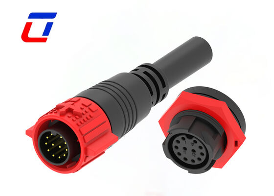 M19 12 Pin Waterproof Cable Connector IP67 300V Led Quick Connector