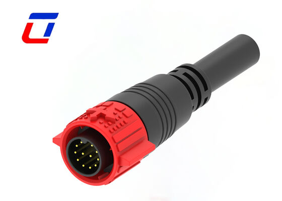 M19 12 Pin Waterproof Cable Connector IP67 300V Led Quick Connector