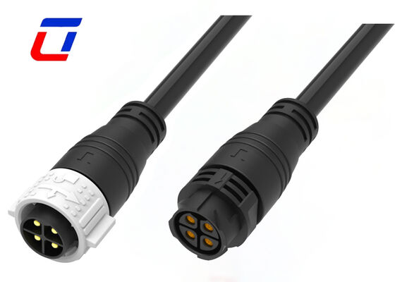 50A 4-Pin M25 Spritzgegossener Kabelsteckverbinder, Stecker/Buchse, Wasserdicht, Schnellverriegelung