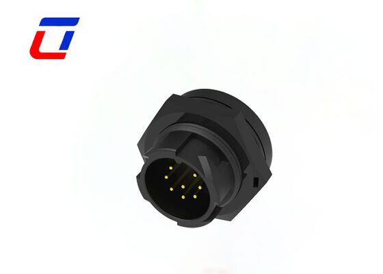 10A 8-poliger Rundsteckverbinder M19 Push-Lock-Steckverbinder für Leiterplatten für Daten