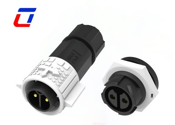 PA66 M19 20A 2 Pin IP67 Stecker ODM wasserdichte Tintenstrahlsysteme Stecker