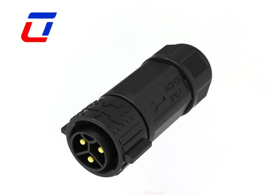 M25 3 Pin 50A Mann-Frauen-Anschluss IP67 Wasserdichte elektrische Anschlüsse 600V
