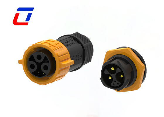 Quick Lock M25 3+3 Pin Wasserdichtes Automobilanschluss ODM Rundanschlussarten