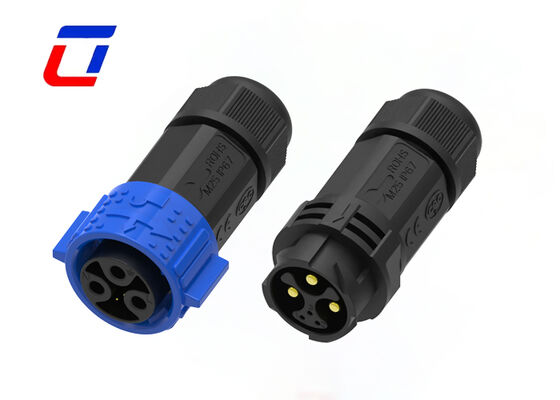 Quick Lock M25 3+3 Pin Wasserdichtes Automobilanschluss ODM Rundanschlussarten