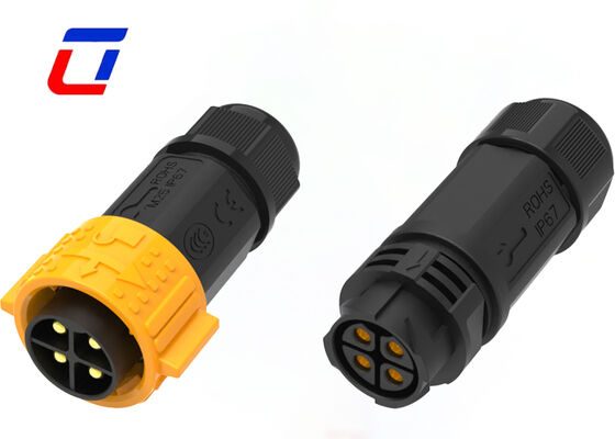 M25 4-Pin-Wasserdichte Außenleitungsanschlüsse 50A-Leistungsanschlüsse