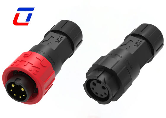 M16 300V Runder Stecker XLR Wasserdicht 2+4 Multi-Pin Stecker Stromsignal Stecker