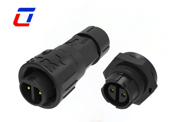 M16 10A IP67-Steckverbinder, wasserdicht, Schnellverschluss, Buchse auf Stecker, für Strom