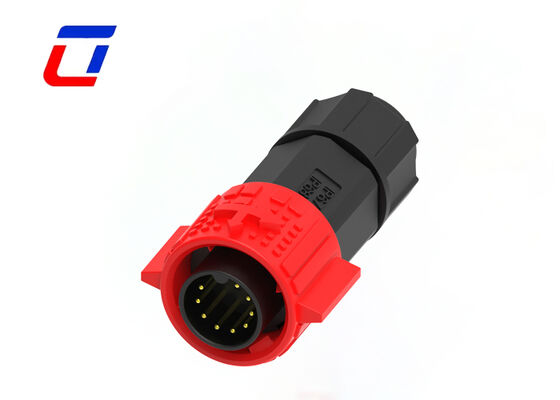 Vergoldeter IP67 wasserdichter 9-poliger Datenstecker M19-Draht-zu-Platine-Steckertypen