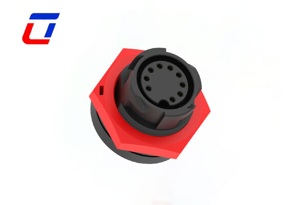 Vergoldeter IP67 wasserdichter 9-poliger Datenstecker M19-Draht-zu-Platine-Steckertypen