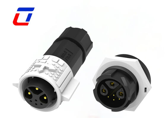 3+4 Stecker Strom- und Signalanschlüsse M19 Goldplattiert 300V Niederspannungsanschlüsse wasserdicht