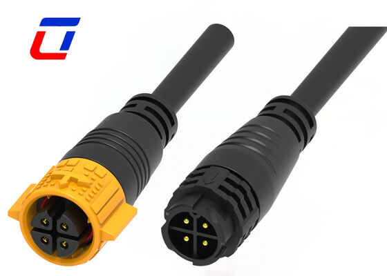 15A 4-Pin elektrische Draht-zu-Draht-Anschlüsse M19 PA66 Kunststoffwasserdichtes Stromanschluss