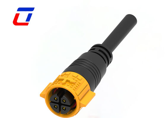 15A 4-Pin elektrische Draht-zu-Draht-Anschlüsse M19 PA66 Kunststoffwasserdichtes Stromanschluss