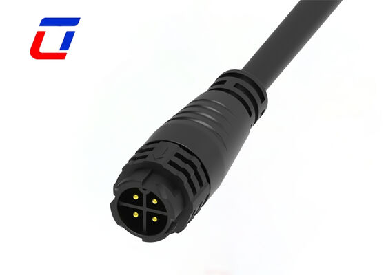 15A 4-Pin elektrische Draht-zu-Draht-Anschlüsse M19 PA66 Kunststoffwasserdichtes Stromanschluss