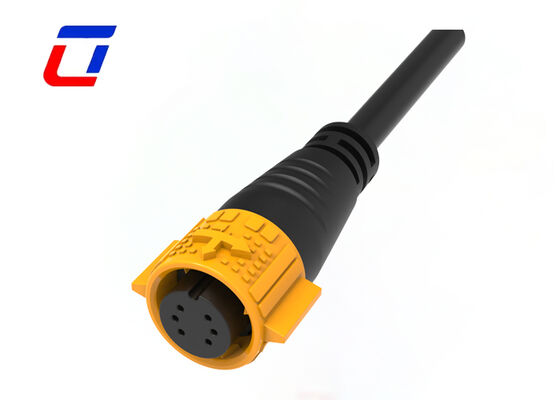 M19 Männlich-Frauen-Kabelanschlüsse OEM 6-Pin-Wasserdichte 300-Volt-Anschluss für Daten