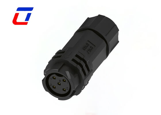5 Pins M19 Stromanschluss wasserdicht Kunststoff PA66 20A Männlich weiblich Push Lock-Anschluss