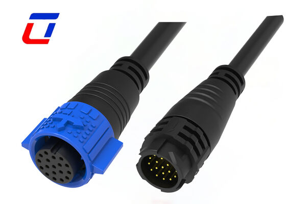 M19 IP67 18-Pin-Kabelanschluss Außenwasserdicht Schnellanschluss für Kommunikationsgeräte