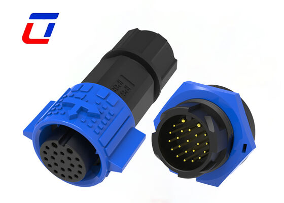 2+20-Stift-M19-geformte Kabelanschlüsse Industriewasserdichte Strom-Datenanschlüsse Made in China