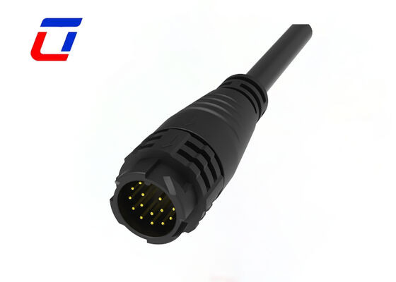 M19 16-poliger Signal-Stecker/Buchse, vergoldet, IP67-Stecker, wasserdicht