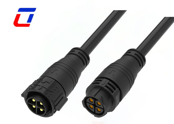 M25 4 Pin 50A Industrial Waterproof Power Connector IP67 Molded Cable Connector