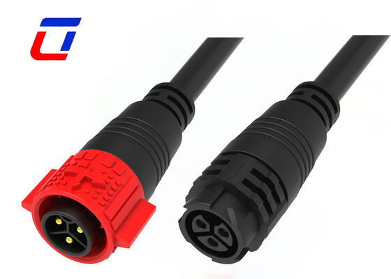 M19 Hochstrom DC 20A IP67 Sonnenanschlüsse 3-Pin-Schnellschließanschluss