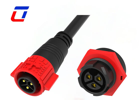 M19 Hochstrom DC 20A IP67 Sonnenanschlüsse 3-Pin-Schnellschließanschluss