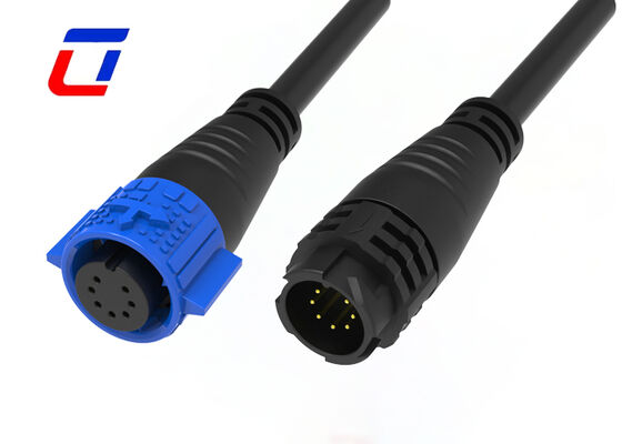 CE Certified M19 7Pin Outdoor Waterproof Connector LED Control IP67 Molded Cable Connectors 