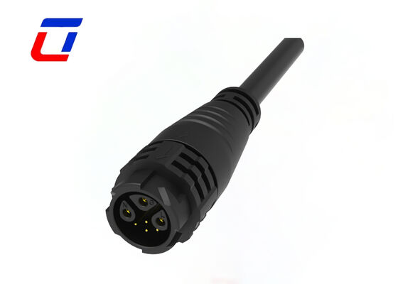 M19 3+4 Pin wasserdichte Drahtanschlüsse 15A+5A 300V IP67 Multi-Pin Männlicher weiblicher Anschluss