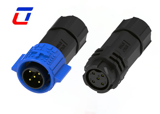 M19 5 Pin 20A Strom-DC-Wasserdichtes Steckverbinder Schaltverriegelung Männliches weibliches Steckverbinder
