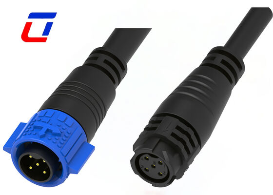 M19 5 Pin 20A Strom-DC-Wasserdichtes Steckverbinder Schaltverriegelung Männliches weibliches Steckverbinder