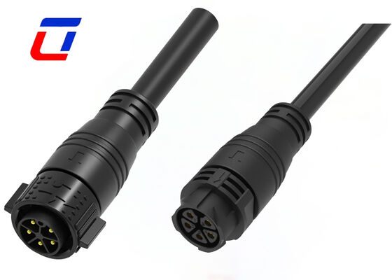 M25 20A 5 Pin elektrische männliche weibliche Steckverbinder RoHS Kunststoff PA66 Stromanschluss Push Lock