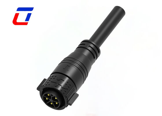 M25 20A 5 Pin elektrische männliche weibliche Steckverbinder RoHS Kunststoff PA66 Stromanschluss Push Lock