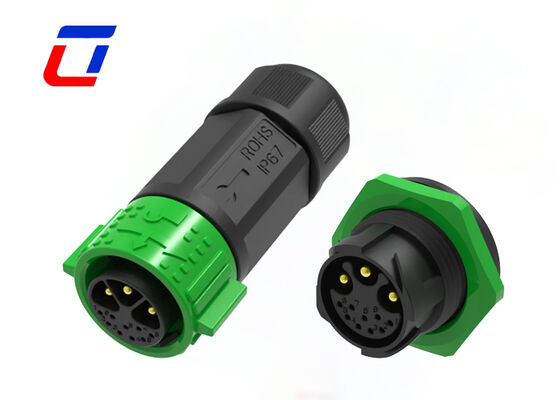PA66 M25 12-poliger Stecker und Buchse mit Schnellverschluss, mehrpoliger IP67-Stecker für neue Energie