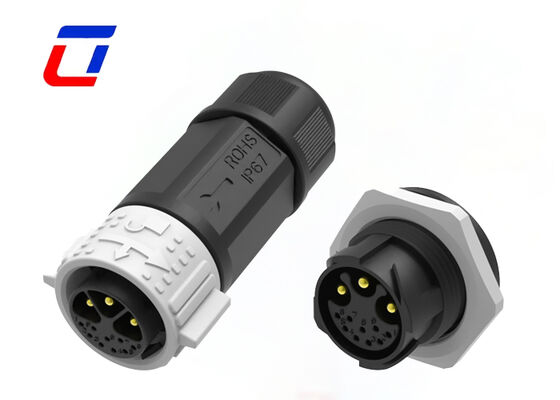 PA66 M25 12-poliger Stecker und Buchse mit Schnellverschluss, mehrpoliger IP67-Stecker für neue Energie