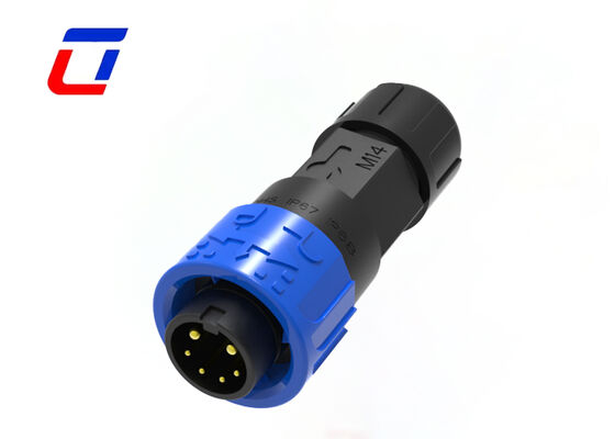 M16 2+4 Pin Plastikkreislaufanschluss 300 V Wasserdichte Außenelektrische Signalanschlüsse