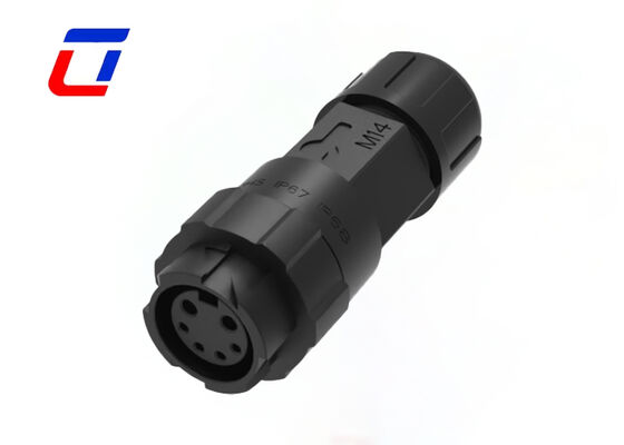 M16 2+4 Pin Plastikkreislaufanschluss 300 V Wasserdichte Außenelektrische Signalanschlüsse