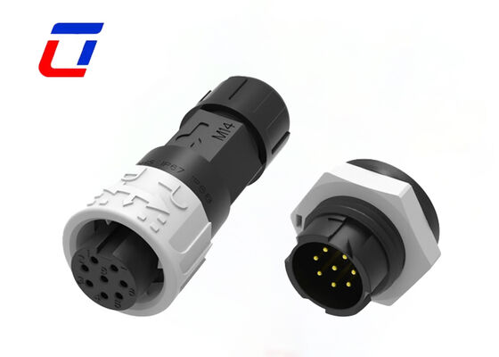 M16 8 Pin LED Draht-zu-Draht/Board-Anschluss 300V Wasserdichte Landschaftsbeleuchtungsanschlüsse