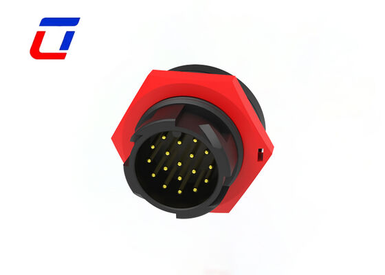 5A IP67 M19 wasserdichte Stecker- und Steckdosisverbindungen Kunststoff PA66 18-Pin-Datenanschluss