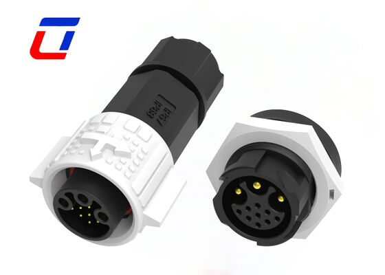 M19 Alterungsbeständig IP67 Kreislauf-Wasserdicht-Anschluss 300V 3+9 Pin Quick Release