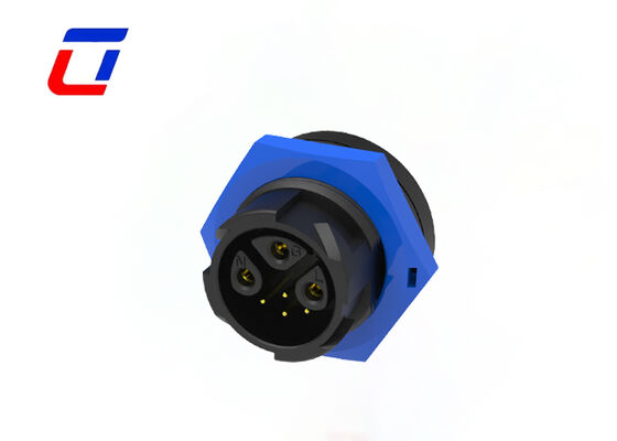 15A+5A M19 3+4 Pin IP67 Steckverbinder 300V Wasserdichte Stromsignaldrahtverbindung